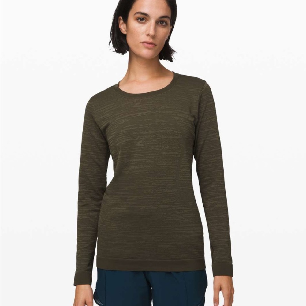 Lululemon Swiftly Relaxed Long Sleeve Dark Olive / Fatigue Green